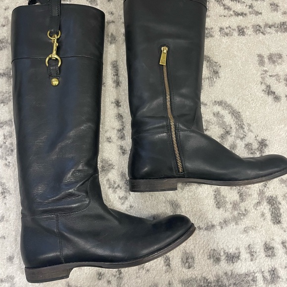 GUC Coach Martta Leather Boots Size 8 - Picture 10 of 14